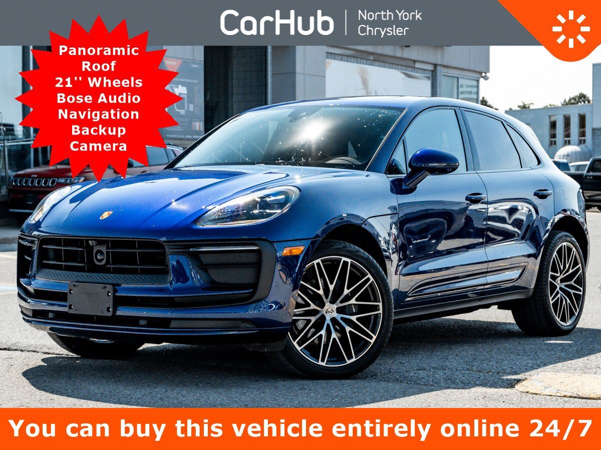 2023 Porsche Macan AWD Panoroof 21'' Wheels Bose Audio Navi Backup Ca