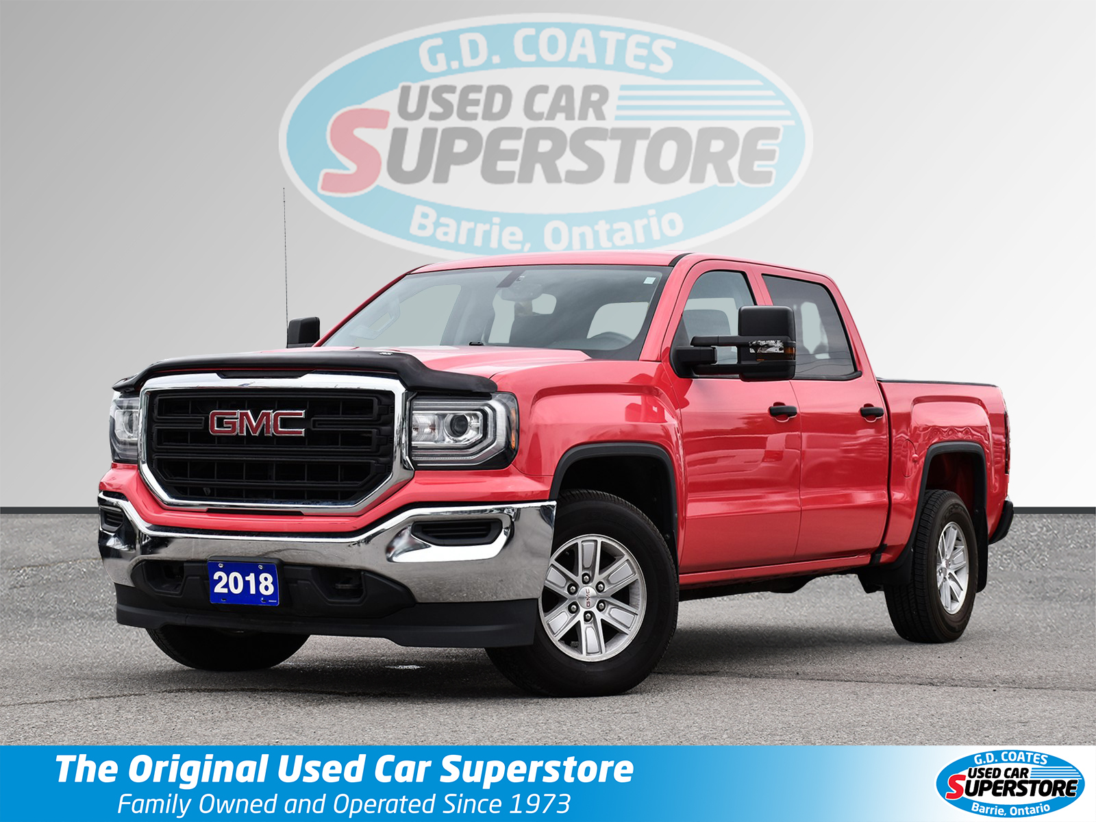 2018 GMC Sierra 1500 SLE Crew Cab 4x4 ~Backup Cam ~Power Seat ~Alloys