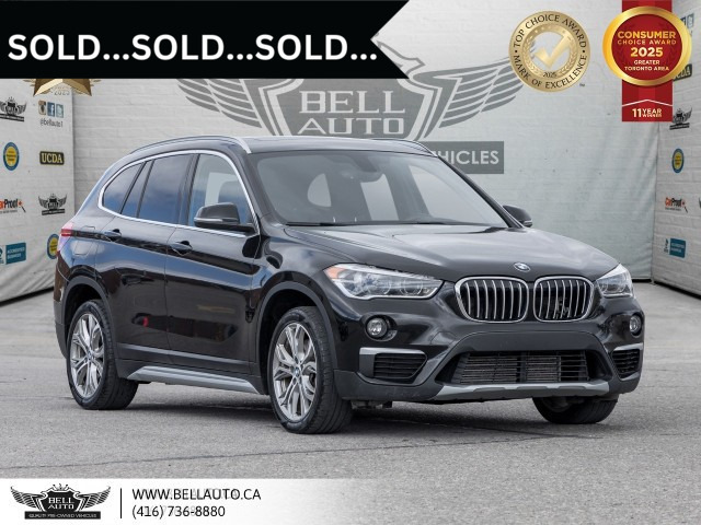 2018 BMW X1 xDrive28i, AWD, PANO, BACKUPCAM, PDC, WOODTRIM, ON