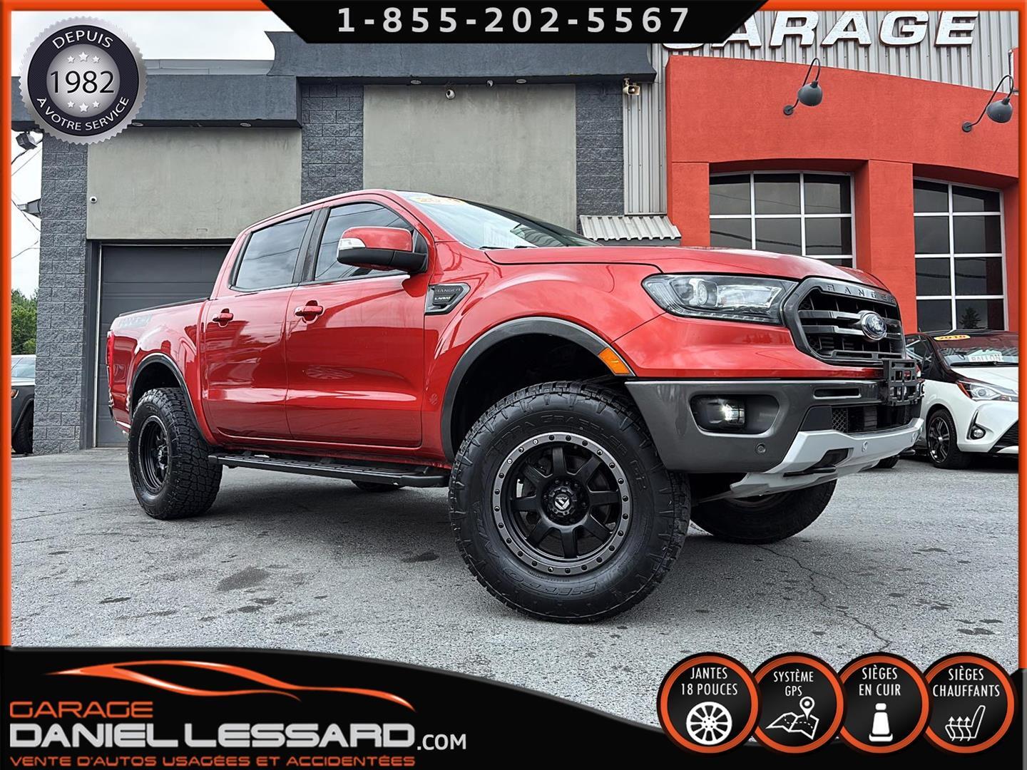 2019 Ford Ranger LARIAT 4WD SUPERCREW 5'' BTE MAG FUEL GPS B&O