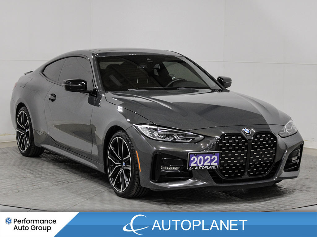 2022 BMW 430i xDrive Twin Turbo, Coupe, Heads Up Display, Red Interior!