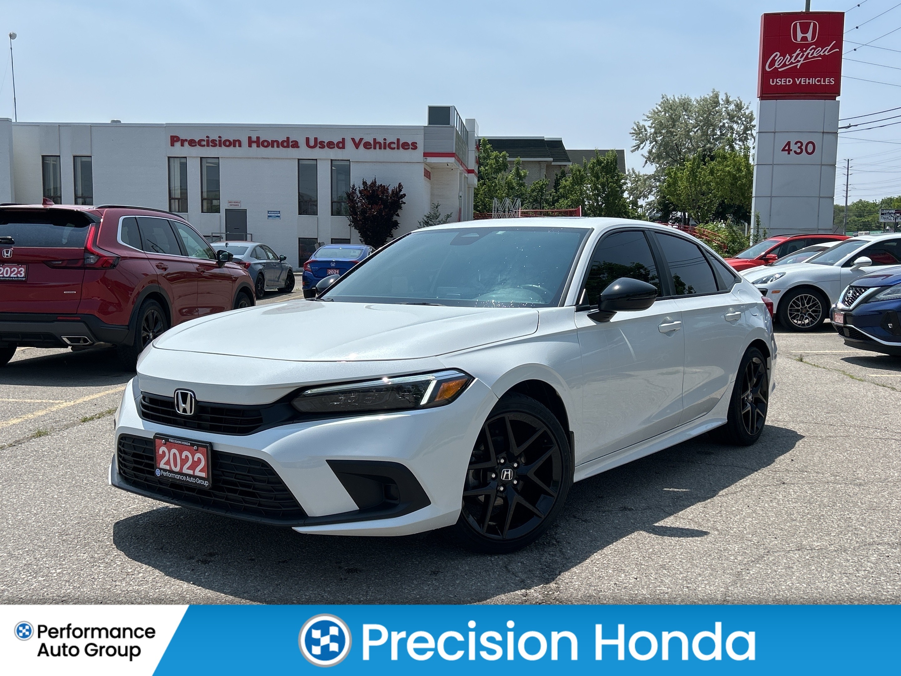 2022 Honda Civic Sedan Sport Sunroof Carplay Blind Spot Heated Steering