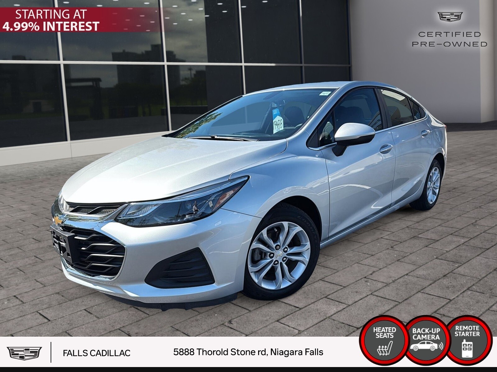 2019 Chevrolet Cruze LT R.START,REARCAM,H.SEATS