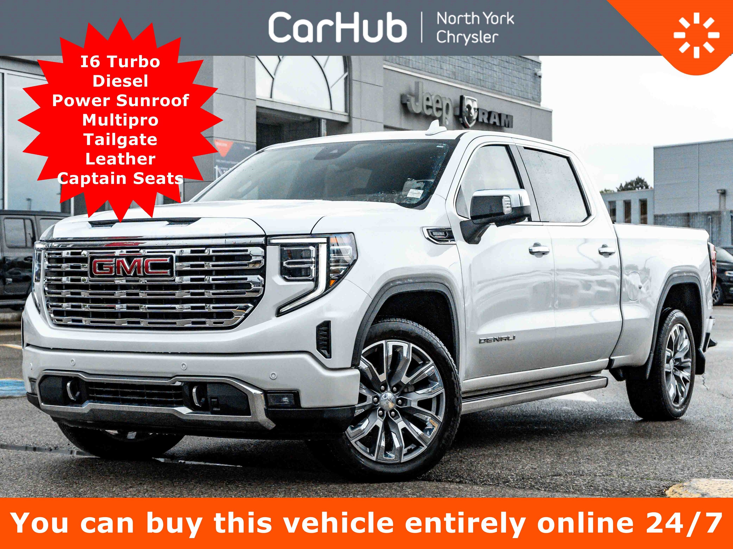 2023 GMC Sierra 1500 Denali 4WD 157'' I6 Power Sunroof Multipro Tailgat