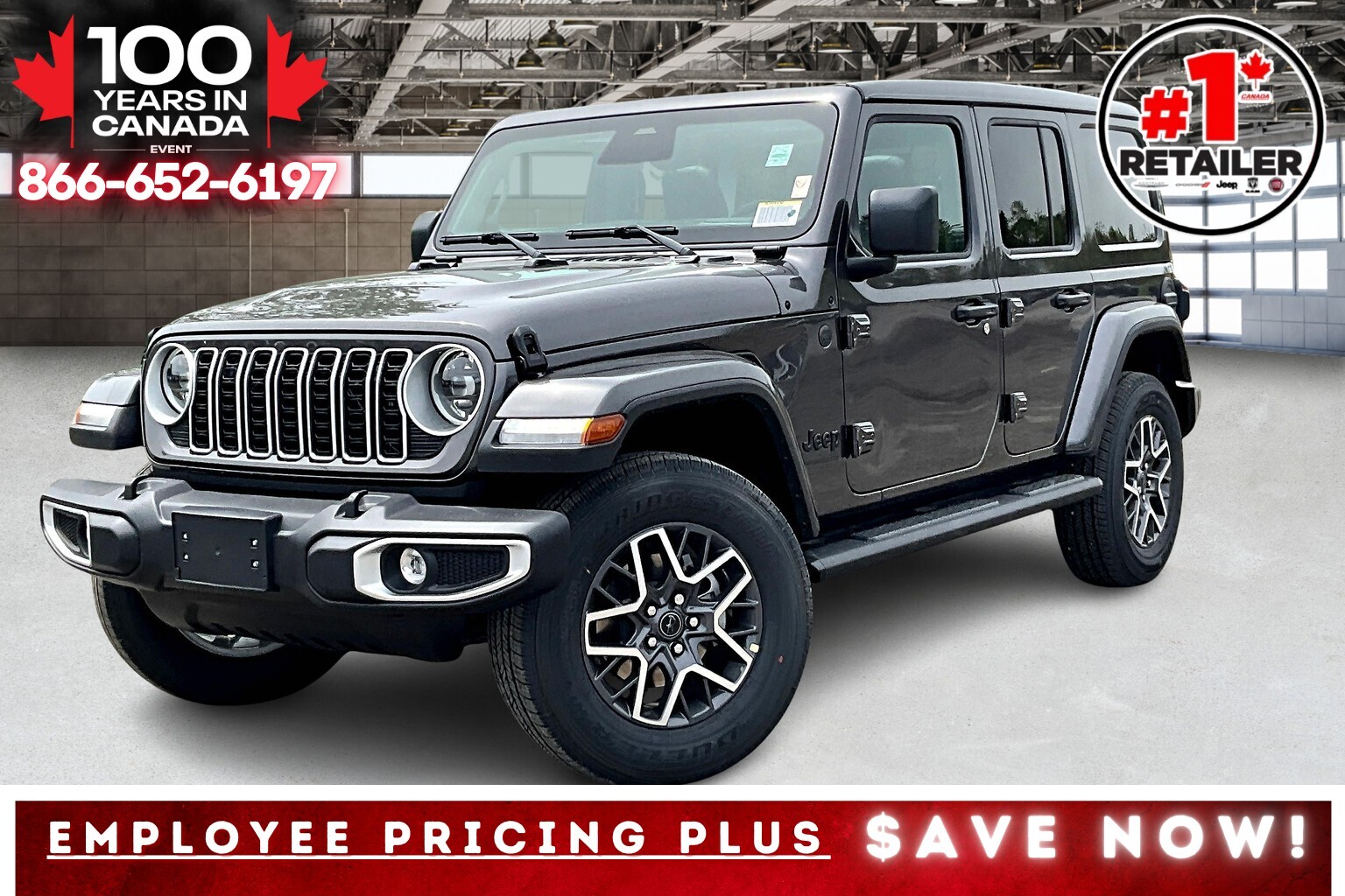 2025 Jeep Wrangler SAHARA 4DR | Sky Top | Leather | Side Steps