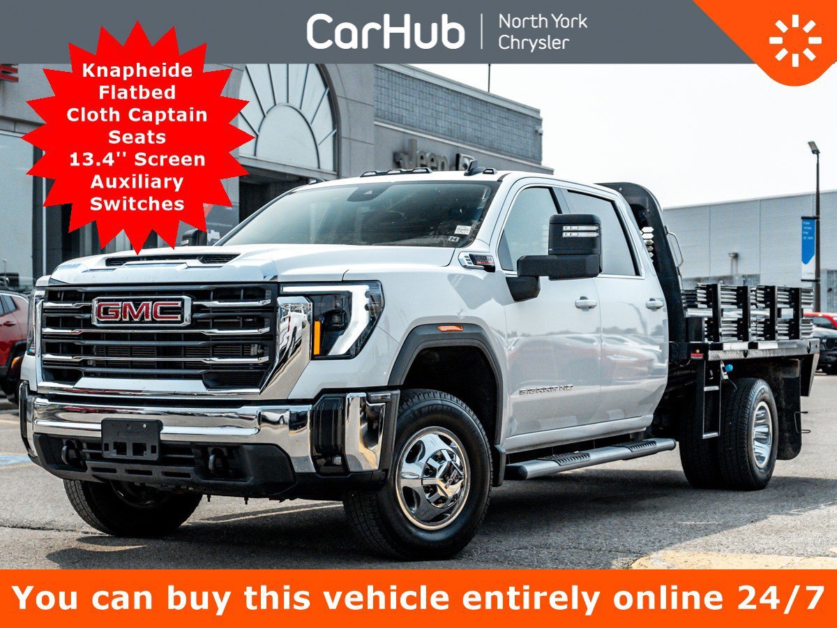2024 GMC Sierra 3500HD SLE 4WD 172'' V8 Knapheide Flatbed Captain Seats 1