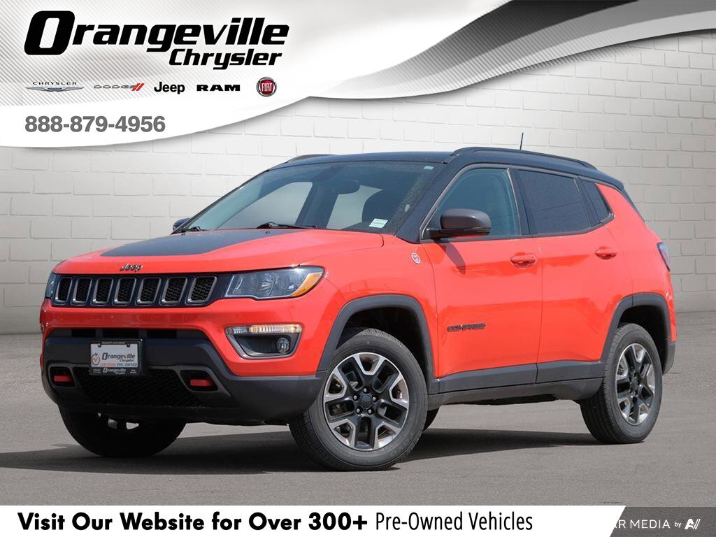 2017 Jeep Compass TrailhawkTRAILHAWK, 2.4L, 4X4, NAV, ROOF, HTD SEAT