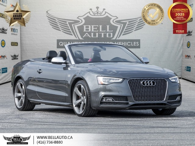 2016 Audi S5 Technik, QUATTRO, CONVERTIBLE, REDLEATHER, NAVI, B