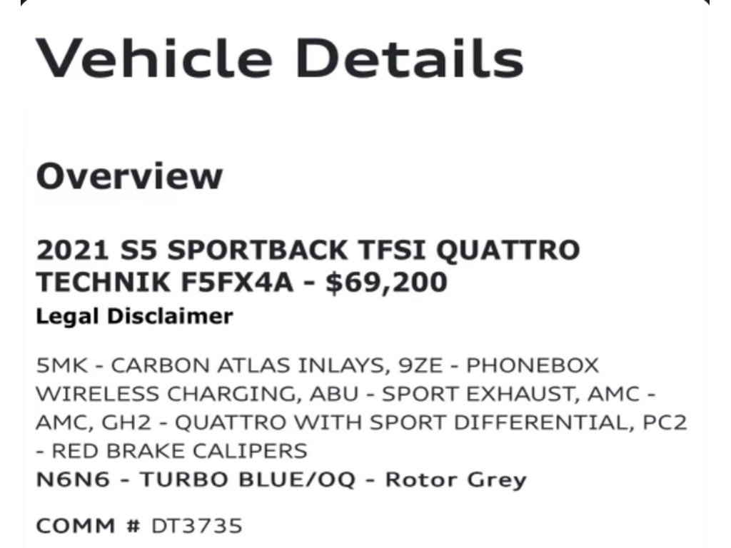2021 Audi S5 3.0T Technik, Toronto, Cash