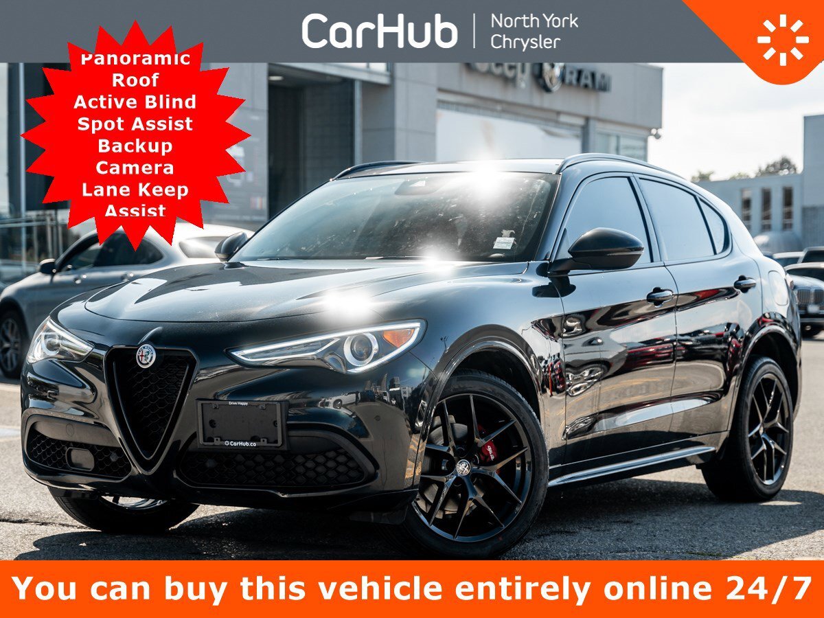 2021 Alfa Romeo Stelvio Ti AWD Panoroof Active Blind Spot Assist  Backup C