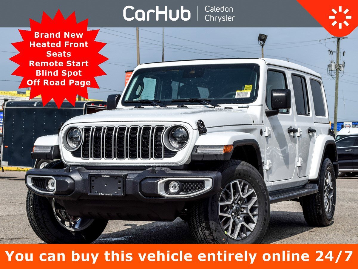 2025 Jeep Wrangler Sahara 4 Door Sky Roof Safety Grp 12.3Display