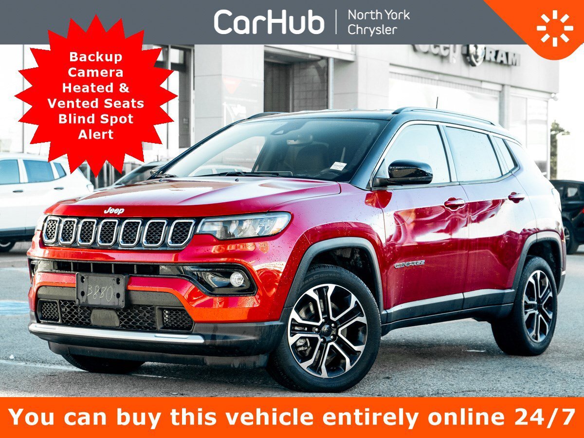 2023 Jeep Compass Limited Backup Camera Heated Seats Blind Spot Aler