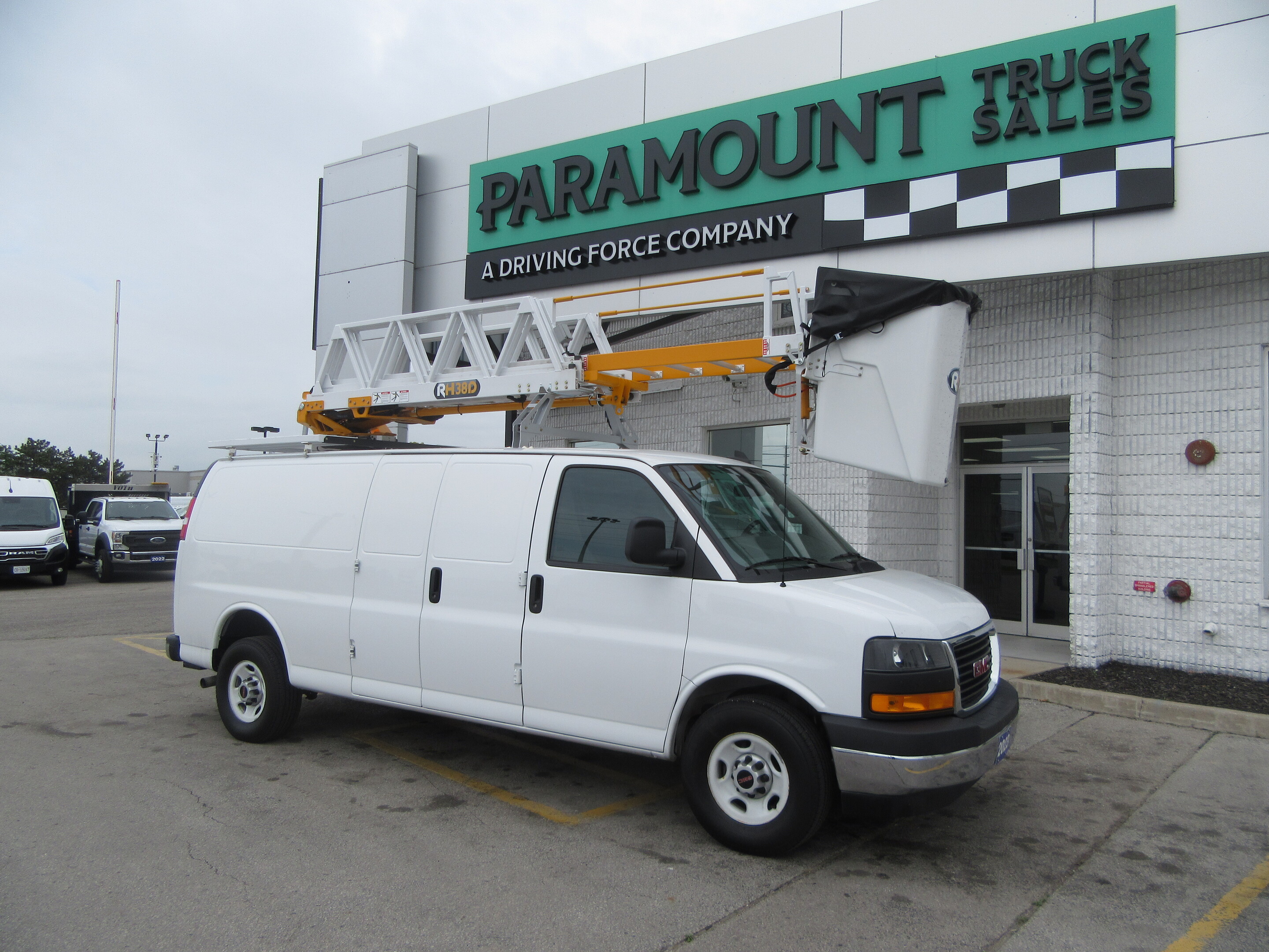 2024 GMC Savana 3500 EXTENDED WITH NEW RH38D LADDER BUCKET SYSTEM