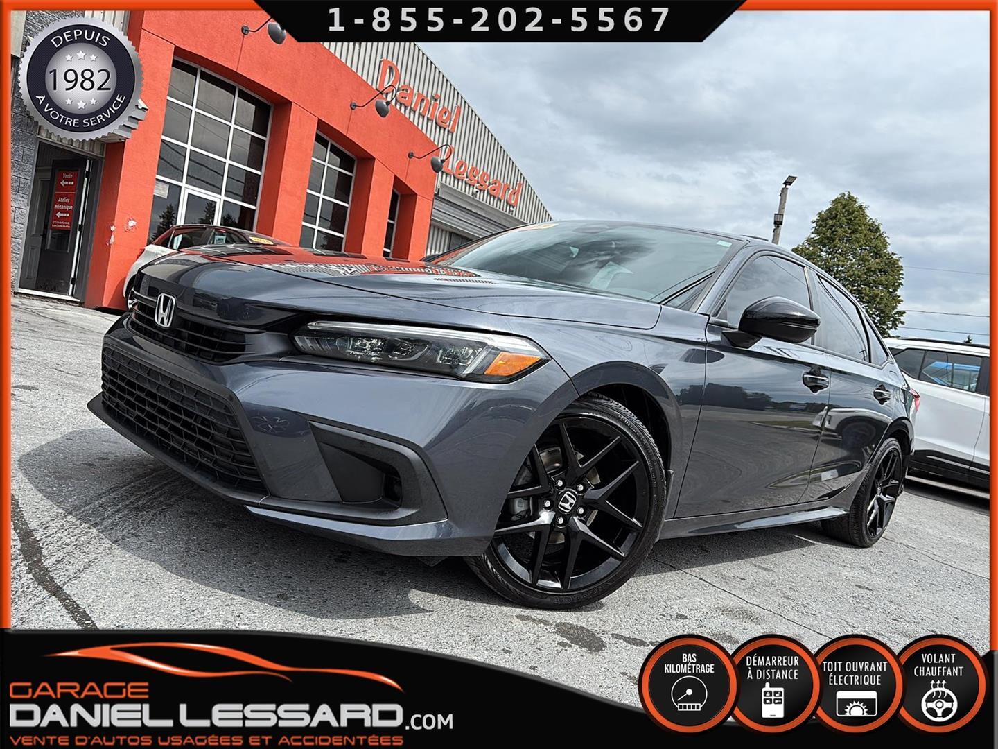 2022 Honda Civic Sedan SPORT 2.0 LITRES, TOIT OUVRANT, BANC+VOLANT CHAUFF