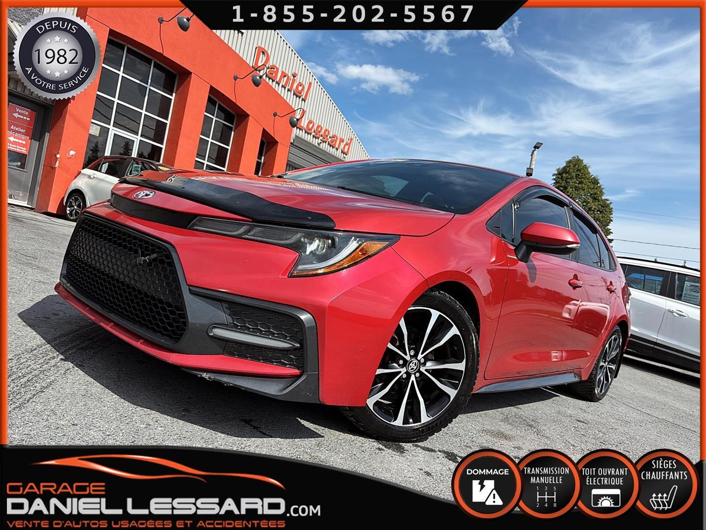 2020 Toyota Corolla SE MANUELLE 6 VITESSES, TOIT, BANCS CHAUFF, MAG 17
