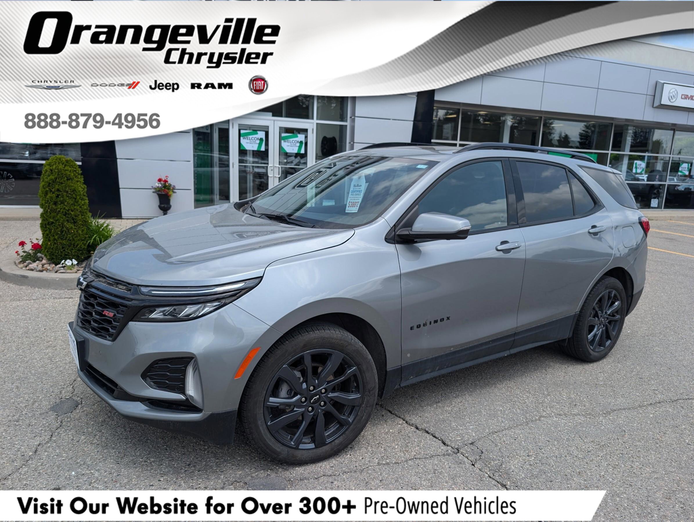 2024 Chevrolet Equinox RSRS PLUS, LEATHER, AWD, NAV, ROOF, 1-OWNER!
