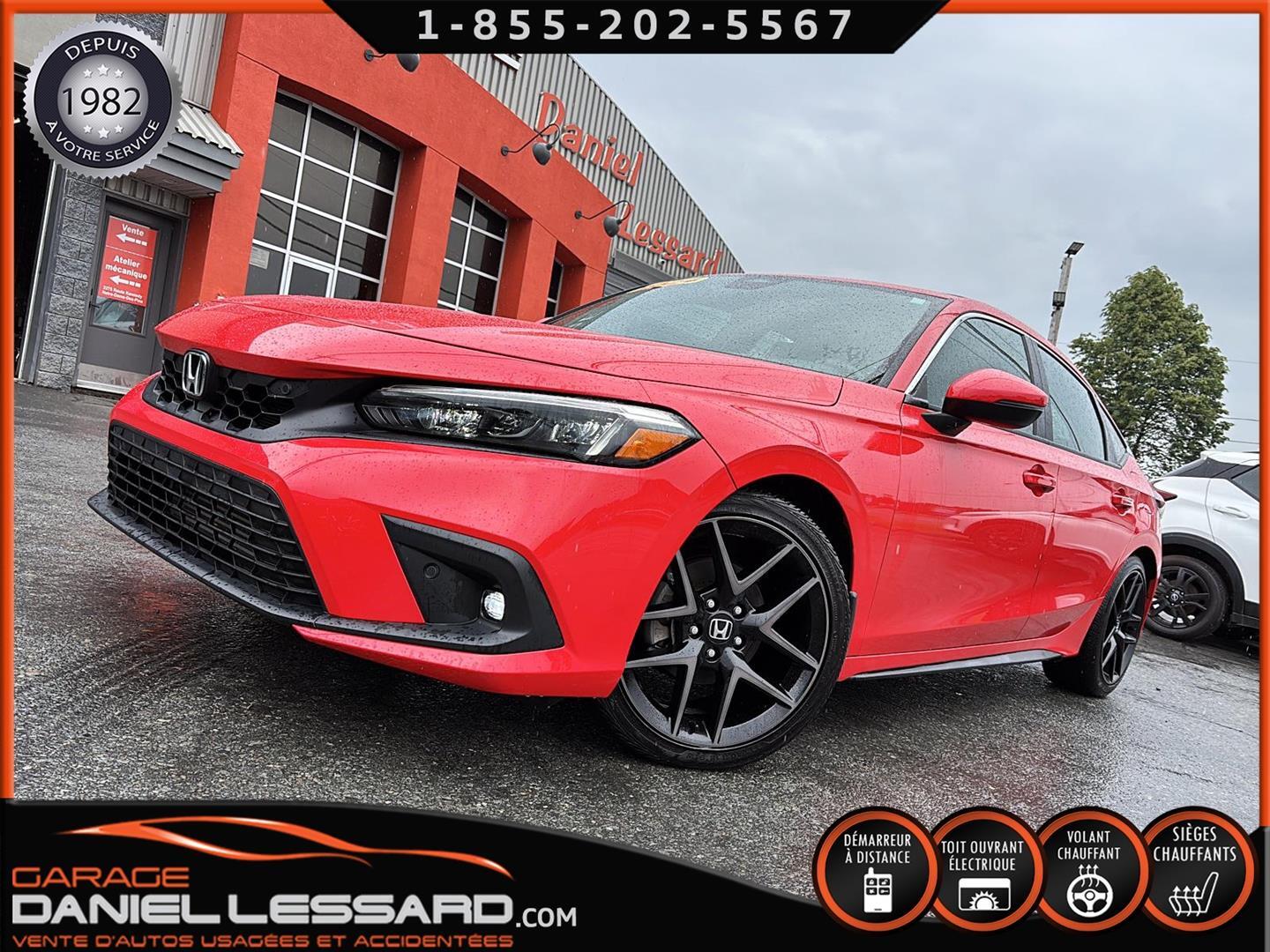 2024 Honda Civic Hatchback SPORT TOURING 1.5 L, MAG 18, CUIR TOIT, DÉMARREUR
