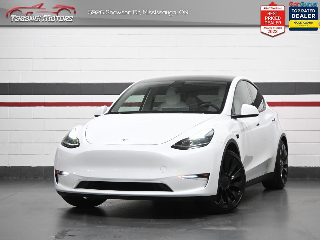 2022 Tesla Model Y Performance  No Accident White Leather Dual Motor 