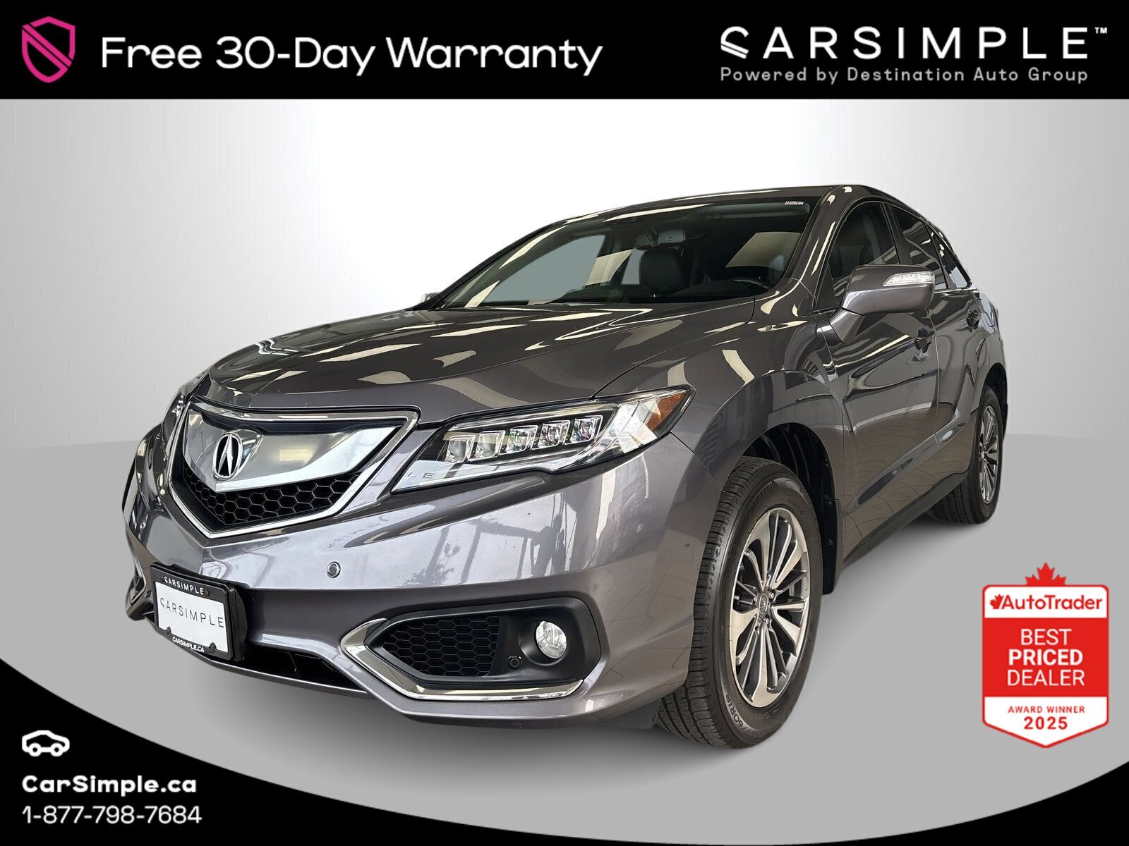 2017 Acura RDX Elite Pkg-Navigaton | Moonroof | Powerliftgate