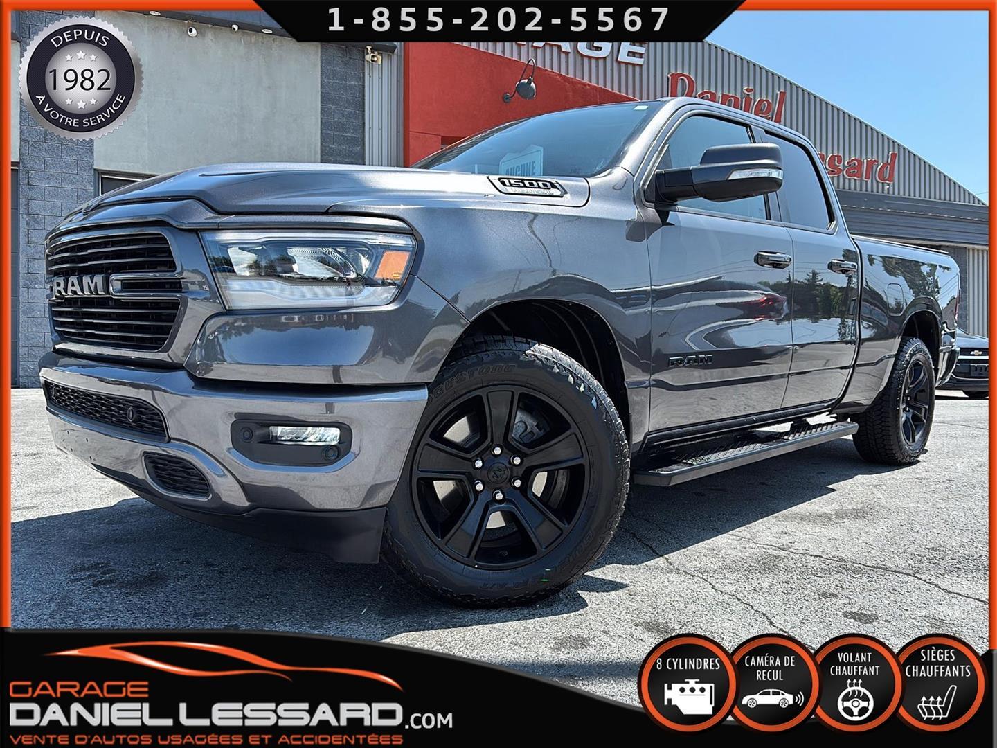 2021 Ram 1500 SPORT QUAD CAB BTE 6,5 MAG 20 POUCES