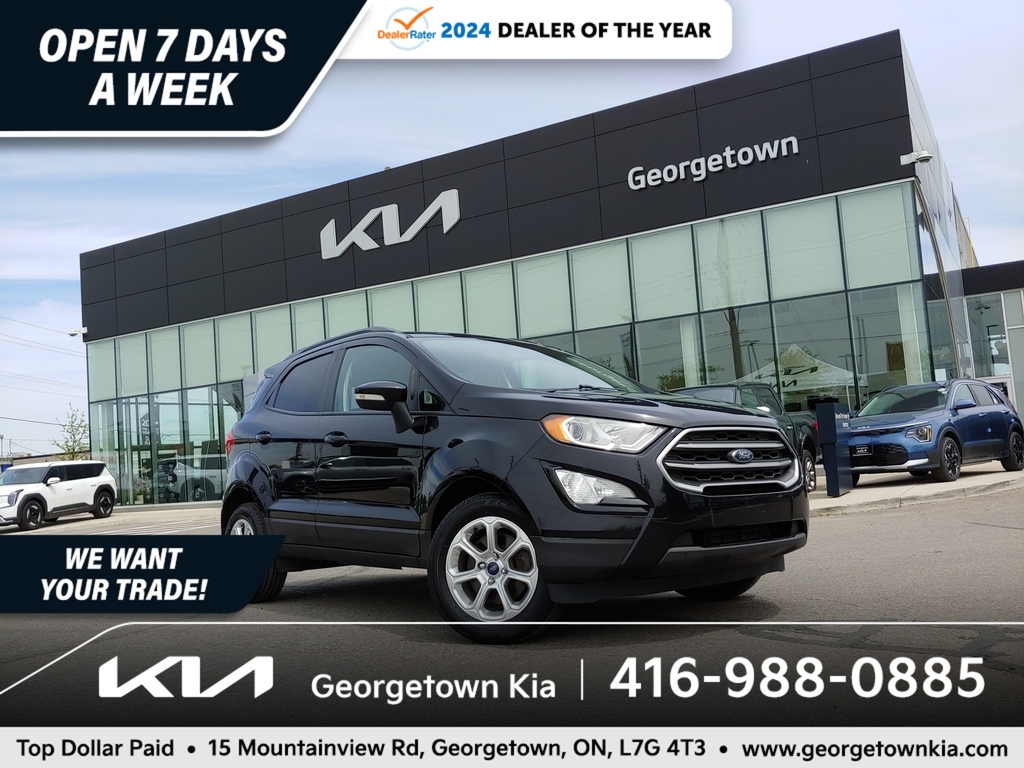 2018 Ford EcoSport SE 1.0L FWD | SUNROOF | HTD SEATS | 89K KM