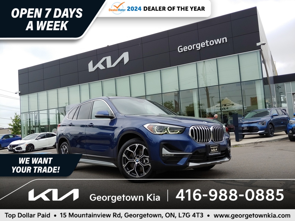 2021 BMW X1 xDrive28i 2.0L AWD | NAV | HTD SEATS | BU CAM