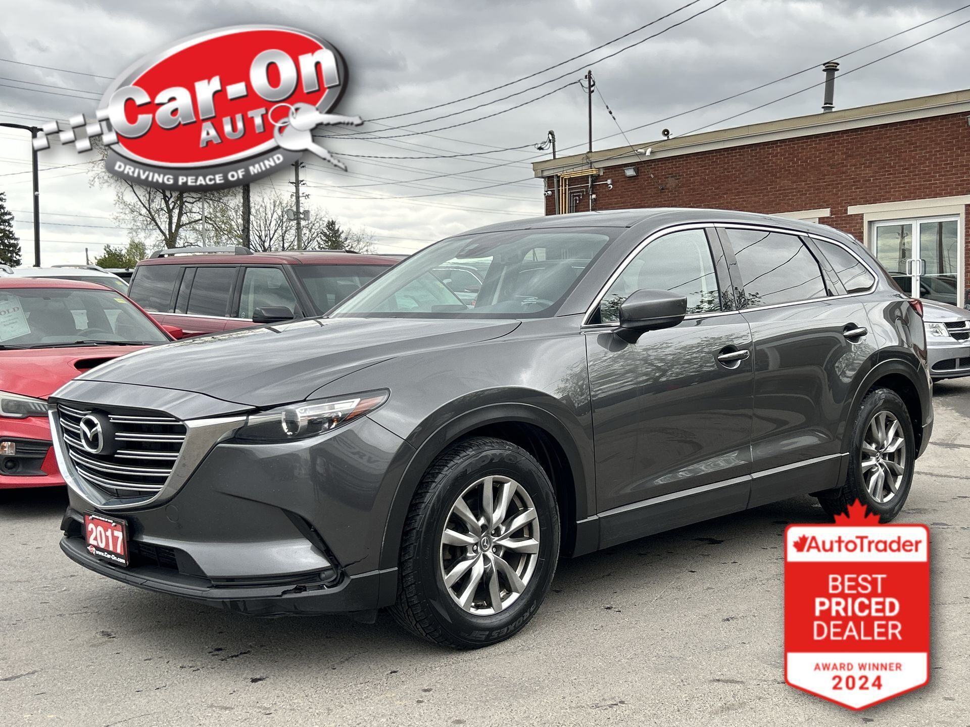 2017 Mazda CX-9 GS-L AWD| 7-PASS| LEATHER| LOW KMS| SUNROOF