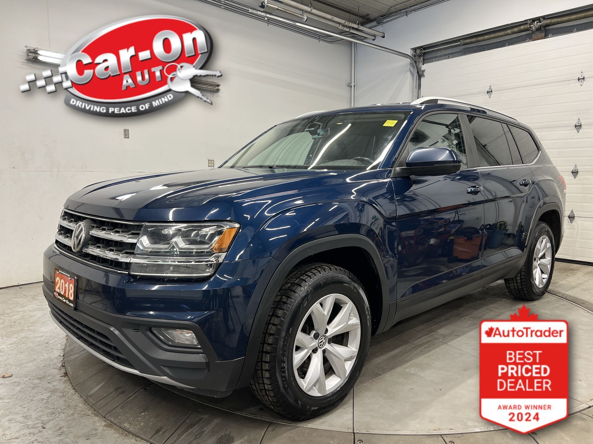 2018 Volkswagen Atlas COMFORTLINE AWD|7-PASS|3.6L V6|LEATHER|CARPLAY