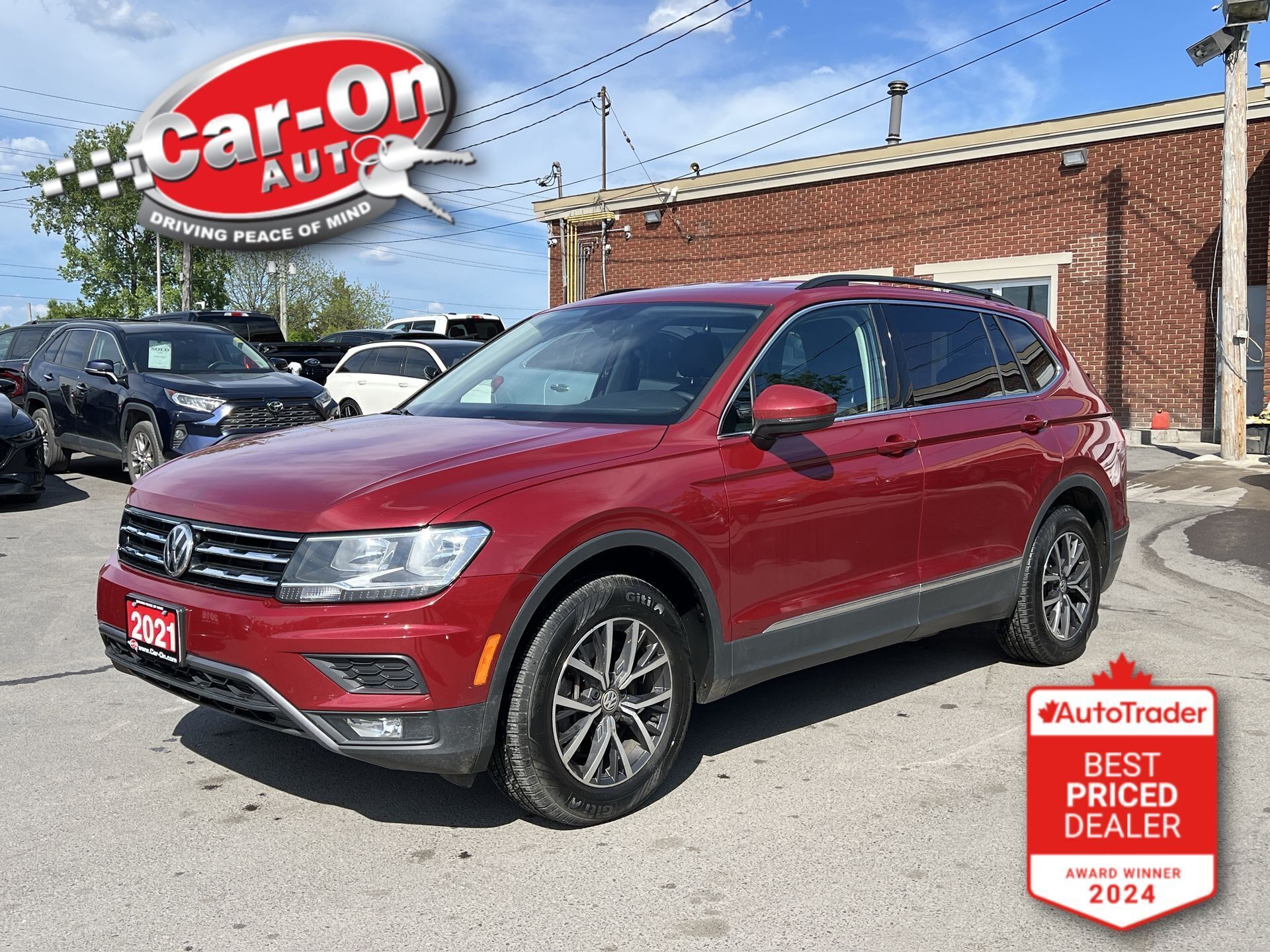 2021 Volkswagen Tiguan COMFORTLINE AWD| ONLY 65,000KMS| LEATHER| NAV