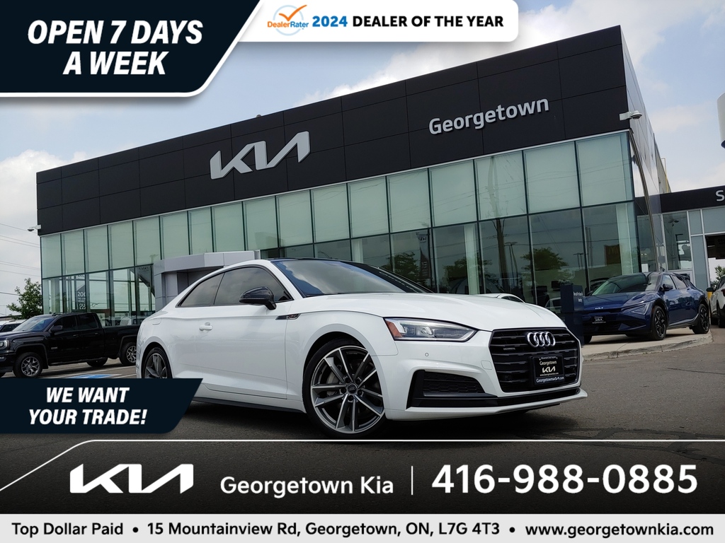 2019 Audi A5 Coupe Technik 2.0L AWD | SUNROOF | NAV | HTD SEATS