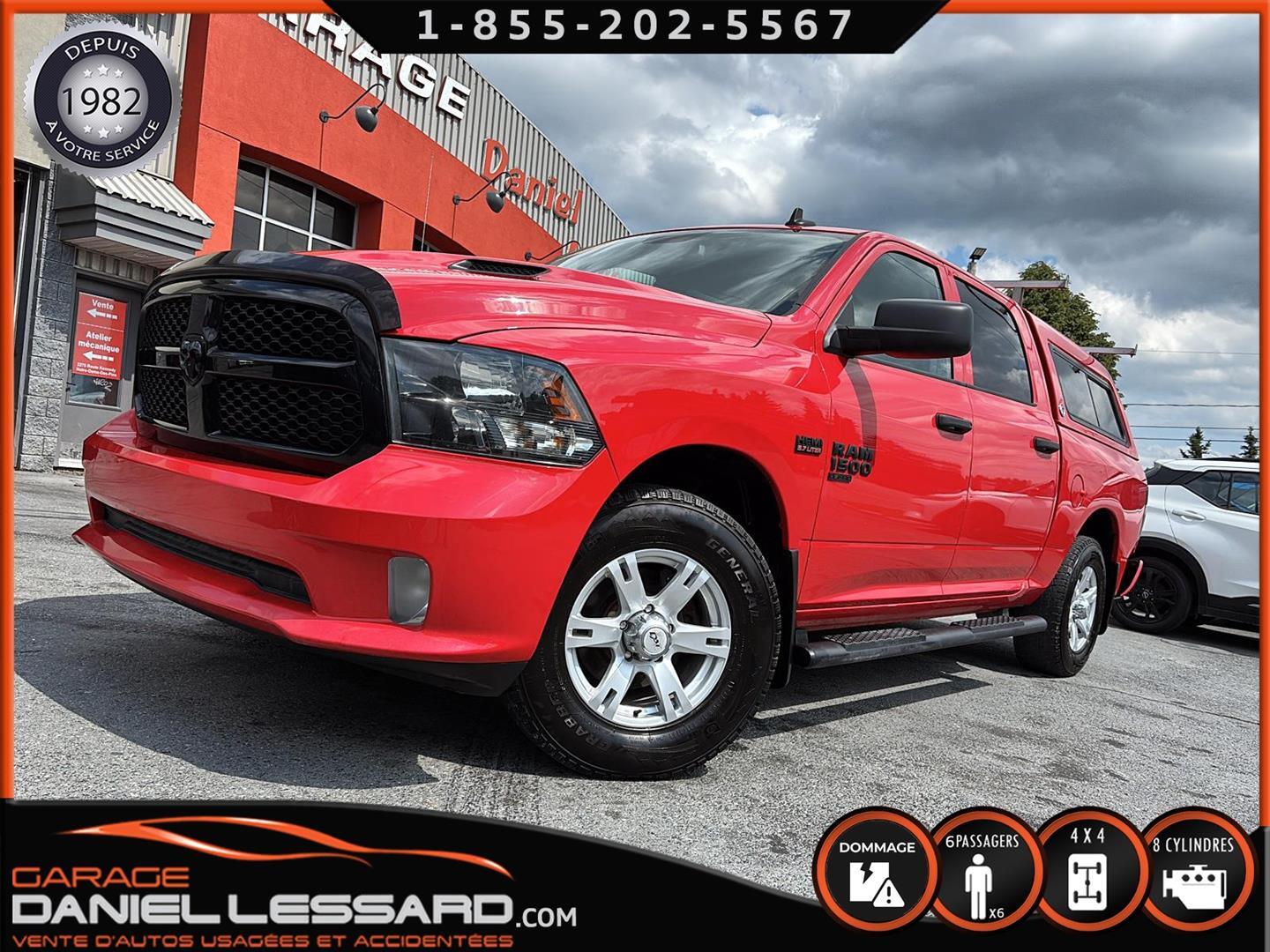 2019 Ram 1500 Classic EXPRESS CREW BTE 5''7 HEMI CABINE FIBRE À RÉPARÉ