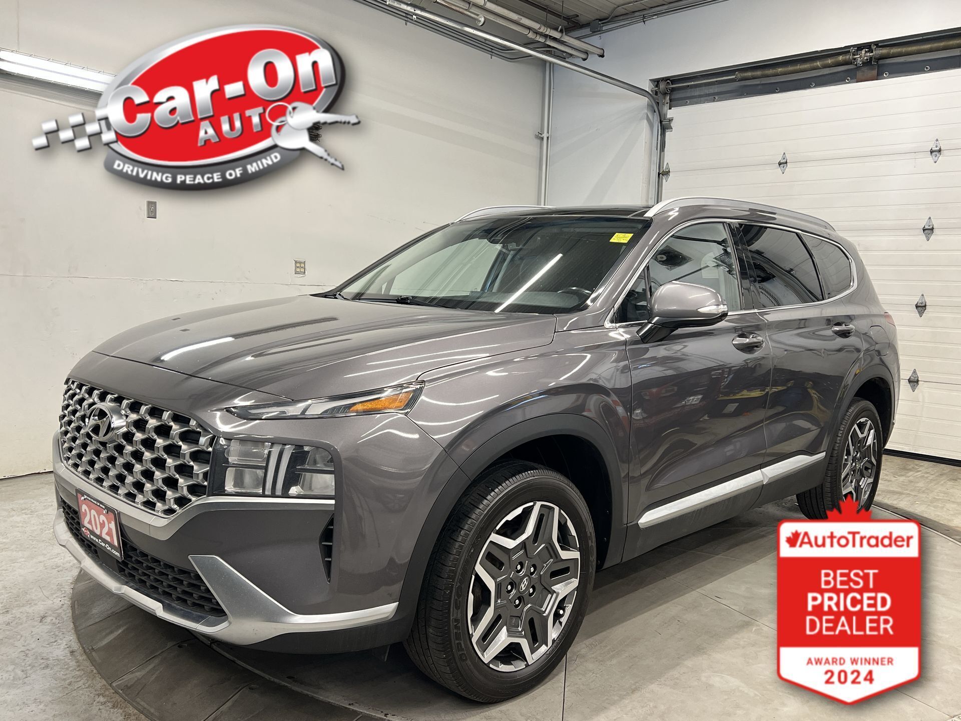 2021 Hyundai Santa Fe Hybrid TREND AWD| LEATHER| PANO ROOF| HTD SEATS| CARPLAY