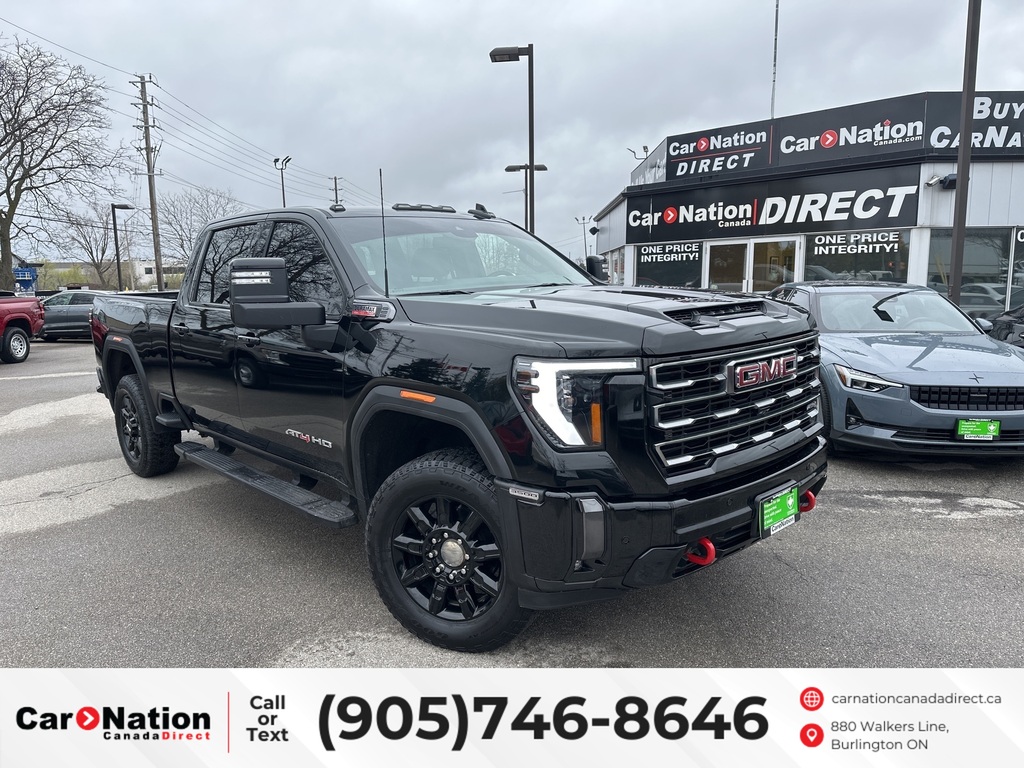 2024 GMC Sierra 3500HD AT4 | 4X4 |CREW CAB |6.6L V8 DIESEL |LEATHER | NAV