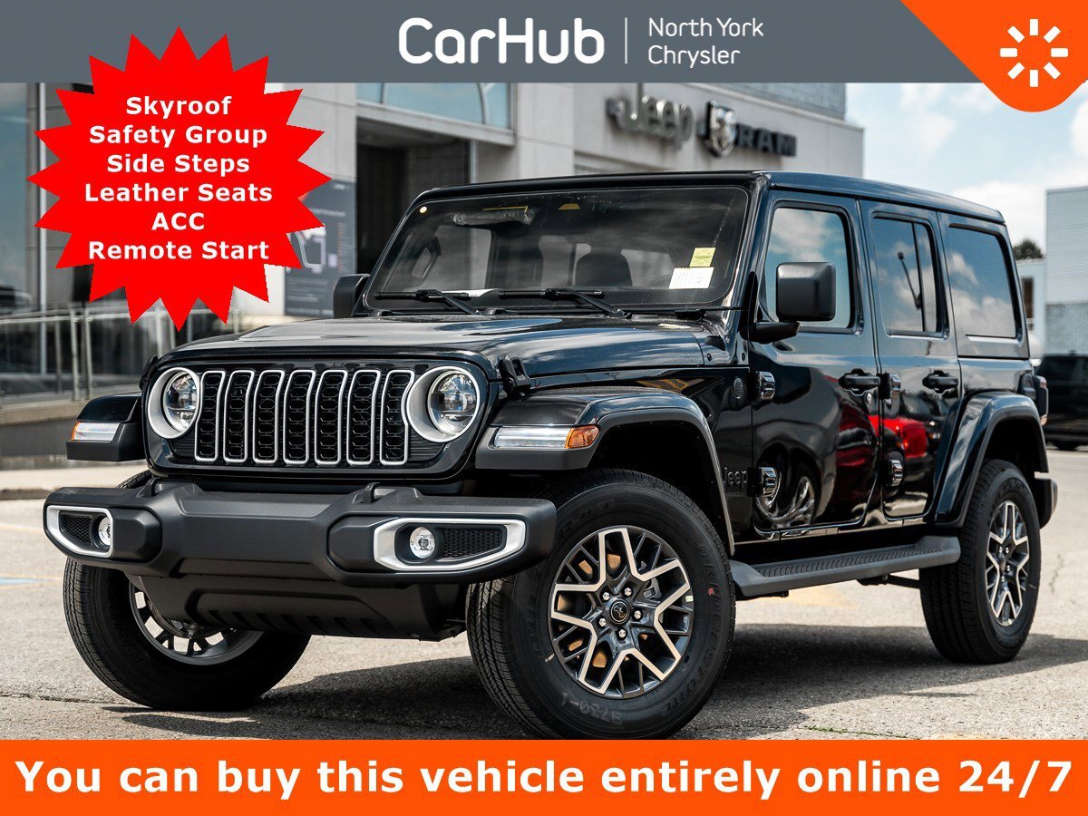 2025 Jeep Wrangler Sahara Skyroof Safety Group Side Steps Leather Sea