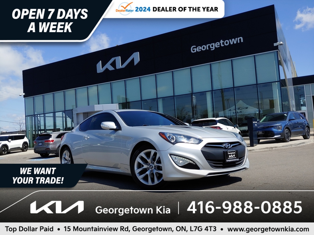 2016 Hyundai Genesis Coupe Premium 3.8L RWD | SUNROOF | NAV | 75K KM