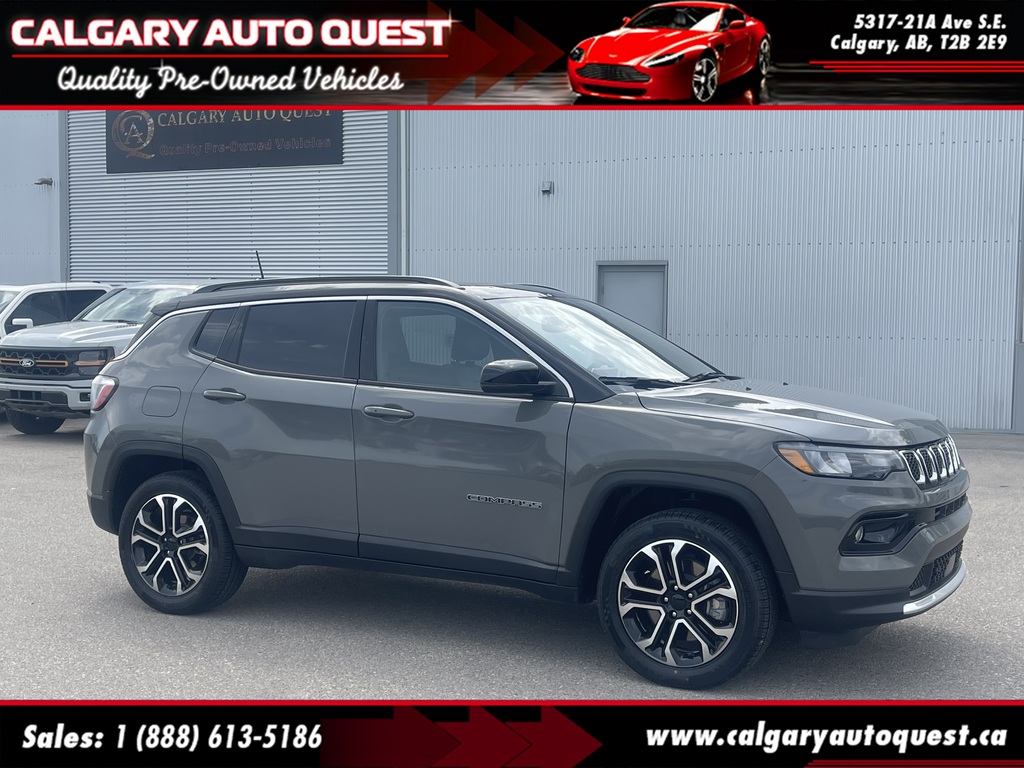2023 Jeep Compass Limited 4x4/LEATHER/PANO-ROOF/B.CAM/HAIL SPECIAL