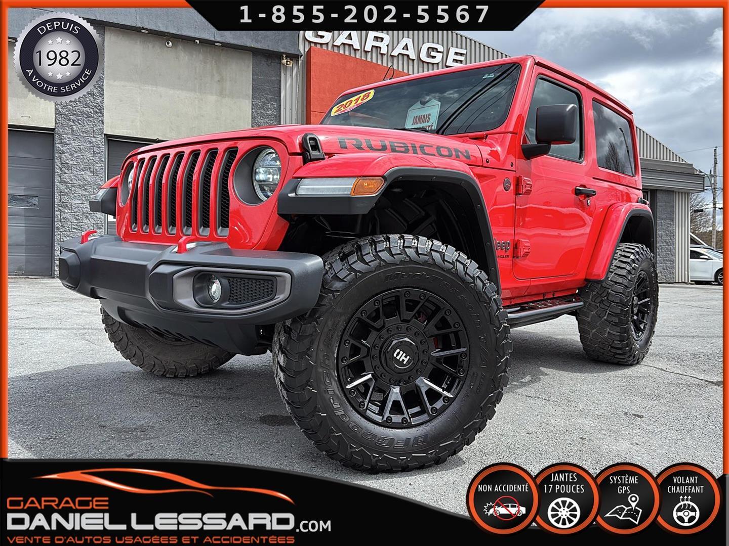 2018 Jeep Wrangler Rubicon 4x4 *** JAMAIS ACCIDENTÉ*** GPS LIFT KIT