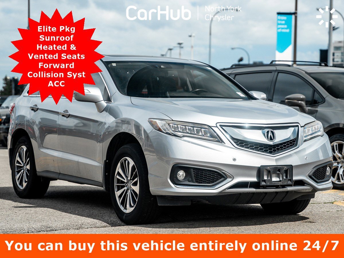 2017 Acura RDX Elite Pkg AWD Sunroof Heated Vented Seats Forward 