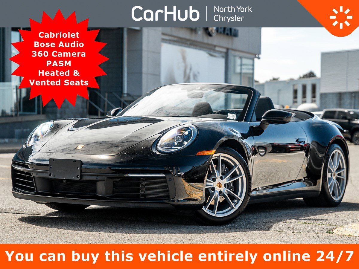 2021 Porsche 911 Carrera 4 Cabriolet Bose 360 Cam PASM Heated Vente