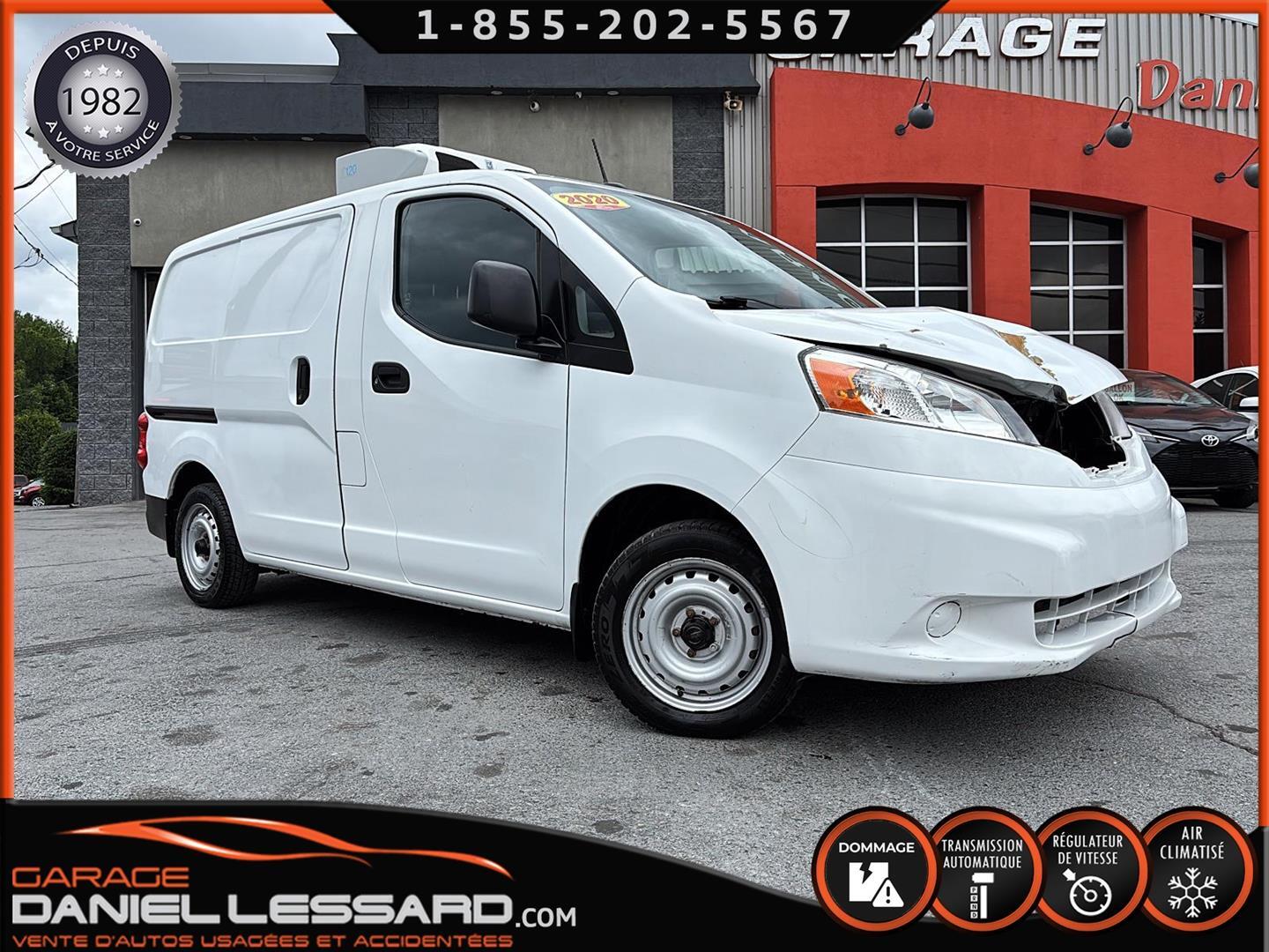 2020 Nissan NV200 Compact Cargo S BAS KM A/C CRUISE JANTE ACIER 15 ZANOTTI Z120