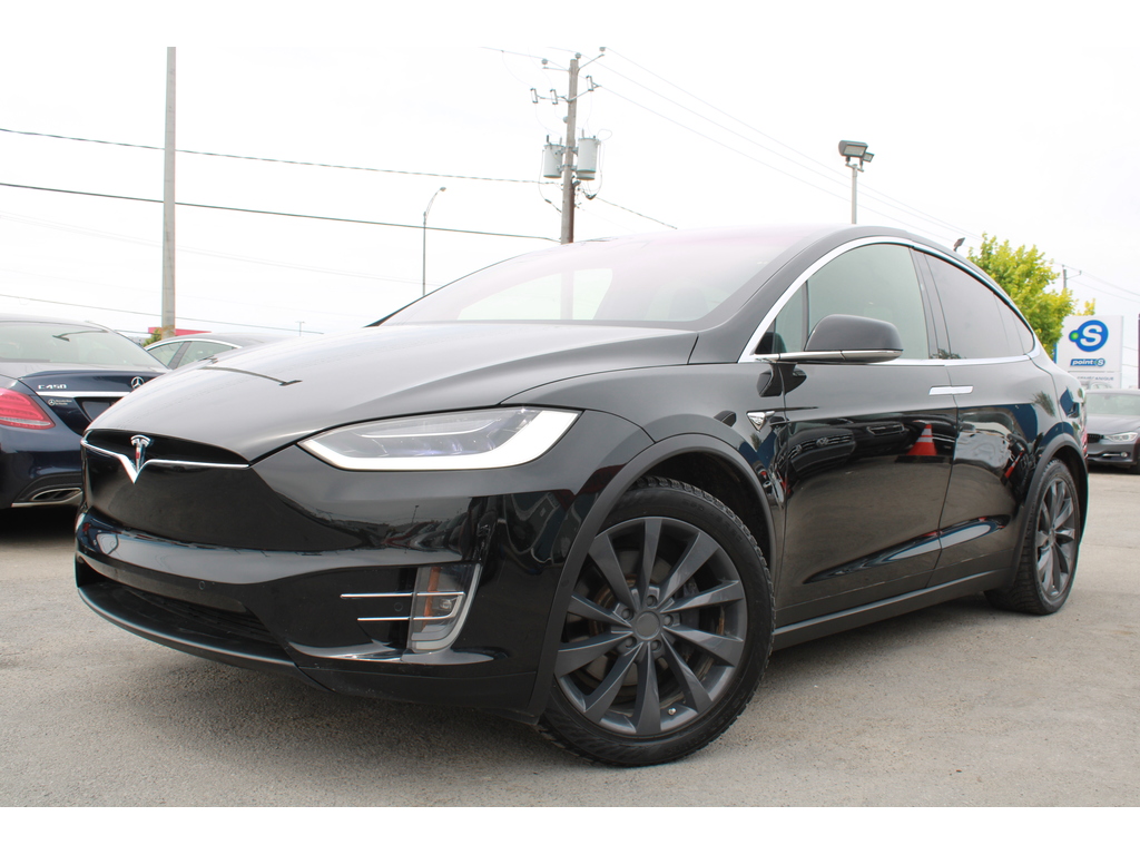 2018 Tesla Model X 75D AWD, 8 MAGS, CUIR, NAVIGATION, BLUETOOTH, A/C