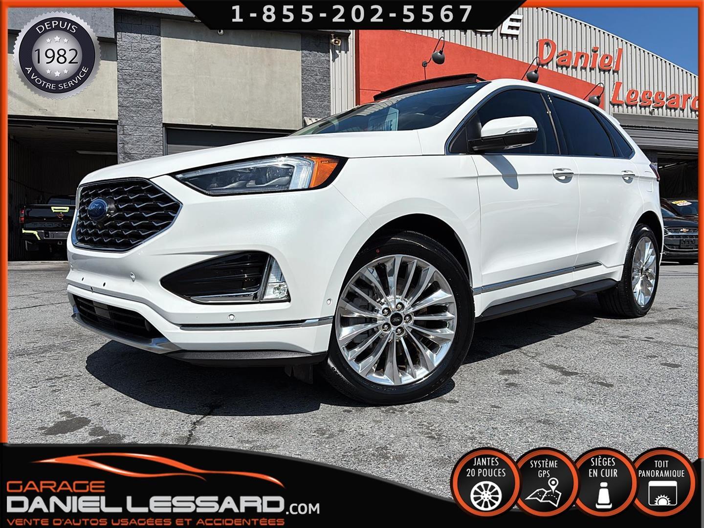 2021 Ford Edge TITANIUM AWD, TOIT PANO, CUIR CHAUFFANT, GPS, MAGS