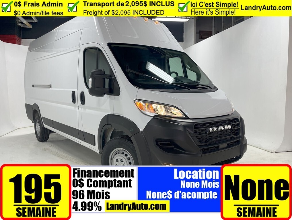 2025 Ram ProMaster 3500 Super High Roof Extended 159 in. WB