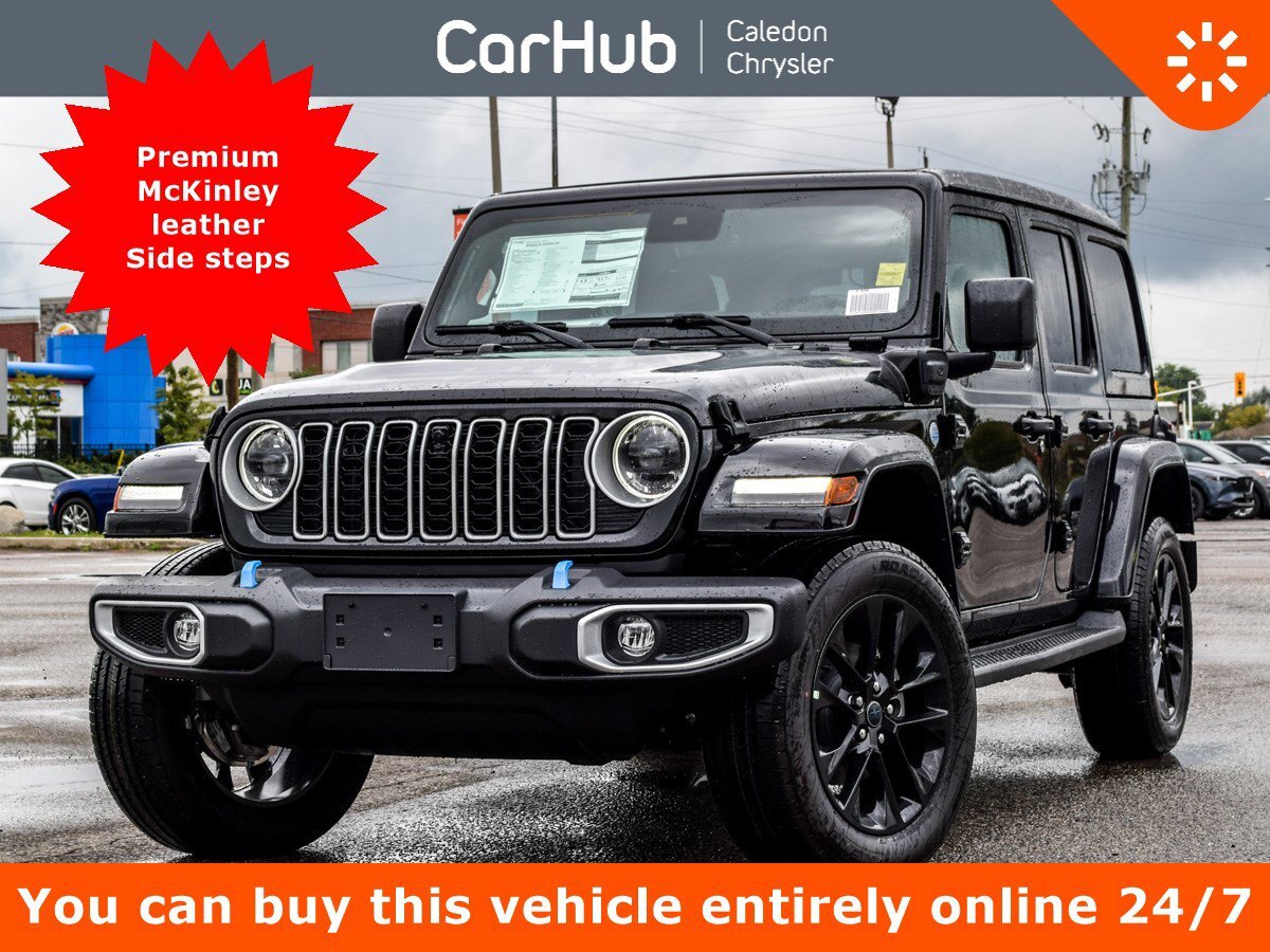 2024 Jeep Wrangler 4xe Sahara 4 Door Sky Roof Safety Pwr Frt Seats McKinl