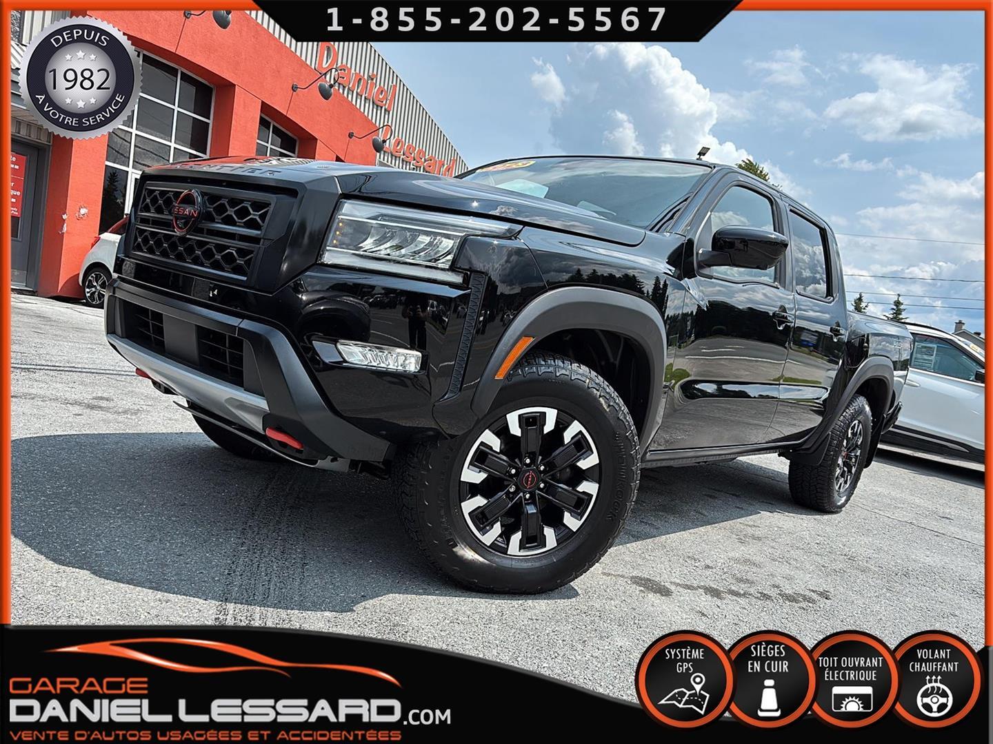 2023 Nissan Frontier PRO 4X, CREW CAB, CUIR, GPS, CAMERA 360, TOIT OUVR