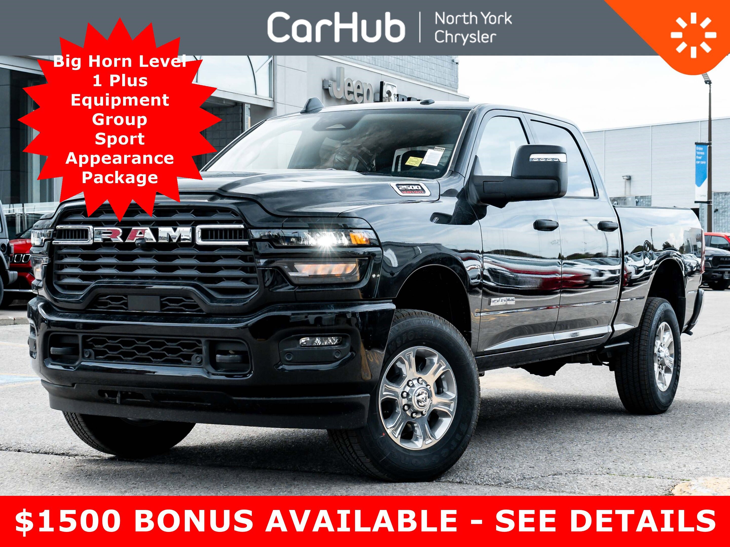 2025 Ram 2500 Big Horn Level 1 Plus Equipment Group  Sport Appea