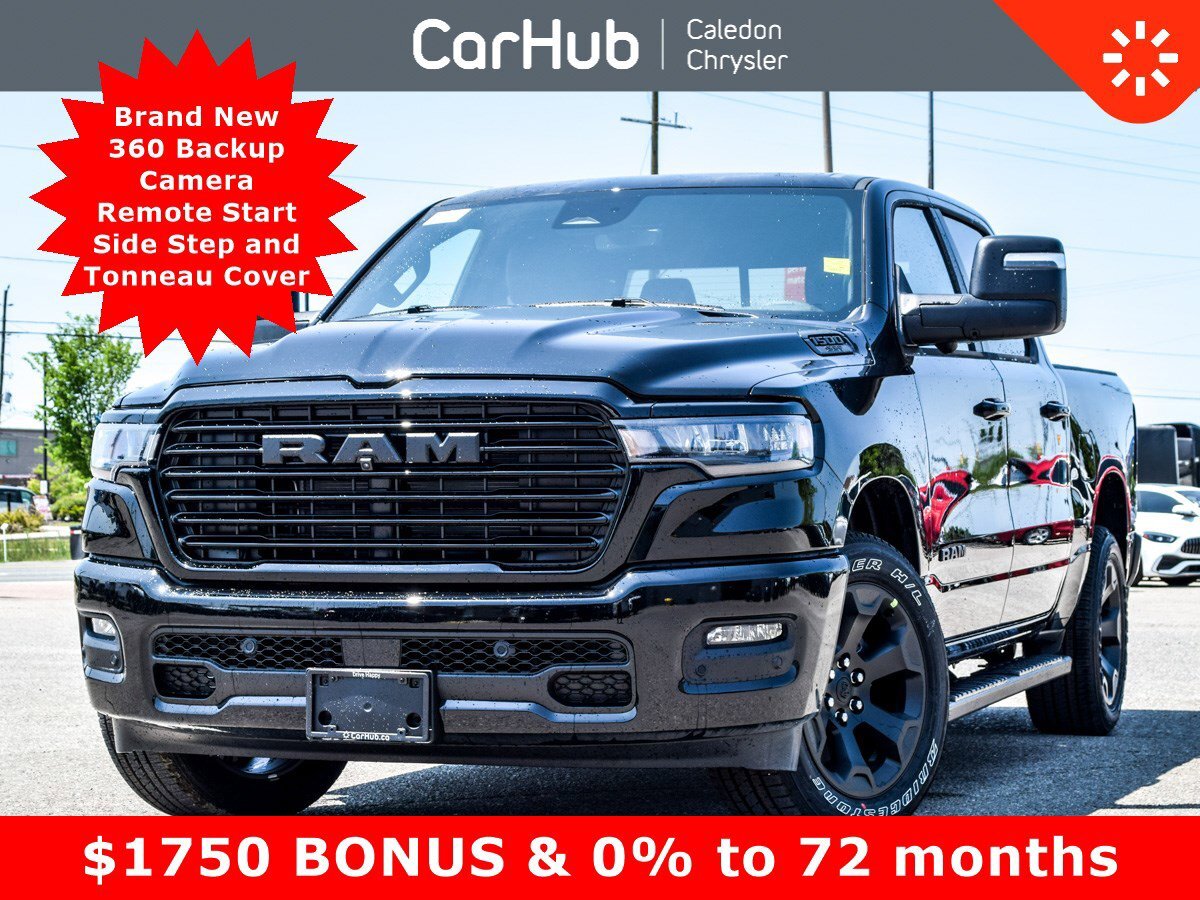 2025 Ram 1500 Sport 4x4 Crew Cab 5'7 Box Pano Sunroof 12Display