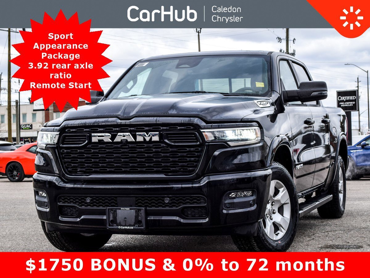 2025 Ram 1500 Big Horn 4x4 Crew Cab 5'7 Box Pano Sunroof 12Displ