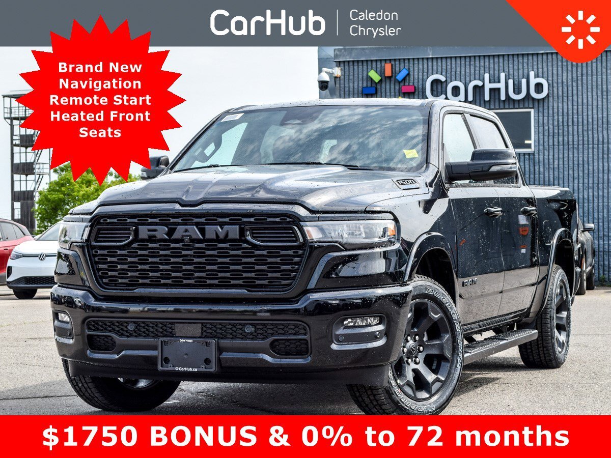2025 Ram 1500 Big Horn 4x4 Crew Cab 5'7 Box Night Edition 12Disp