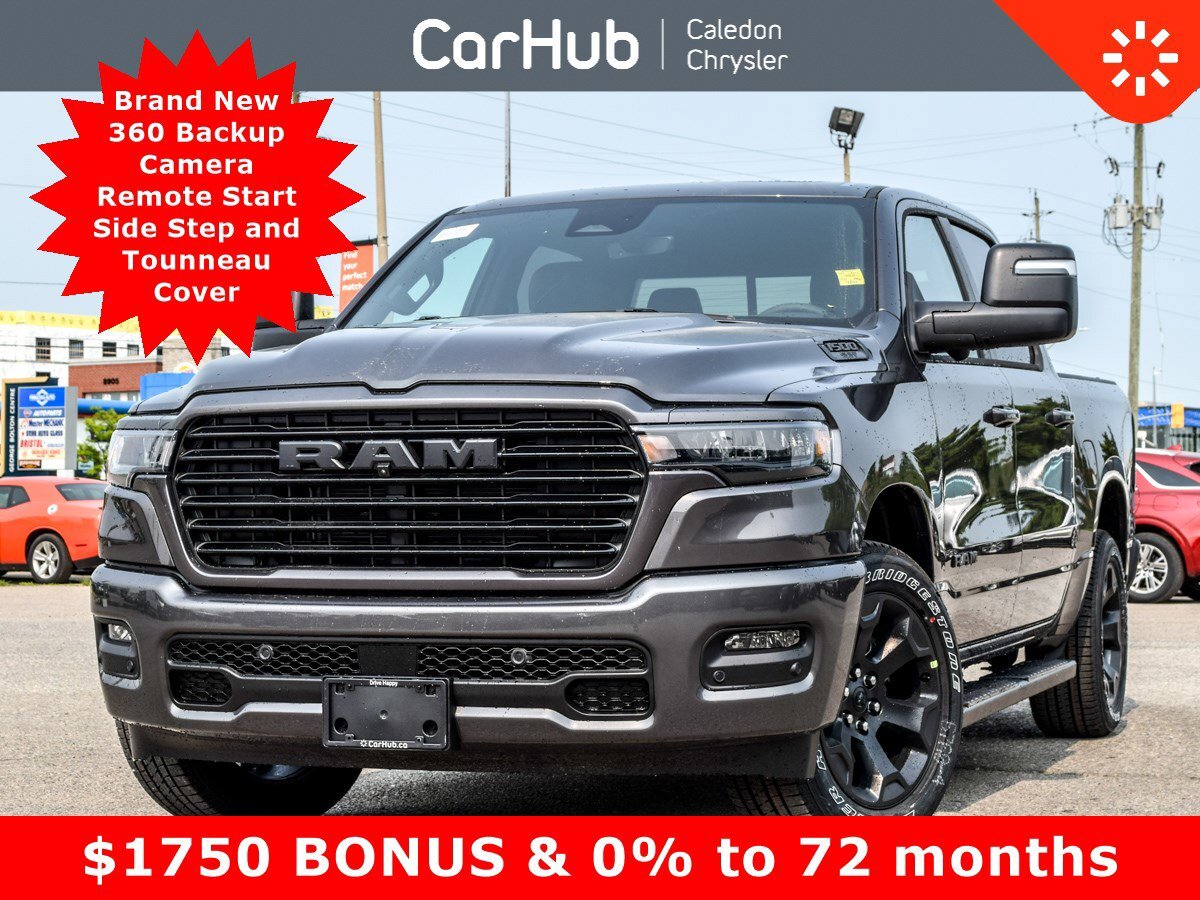 2025 Ram 1500 Sport 4x4 Crew Cab 5'7 Box Pano Sunroof 12Display